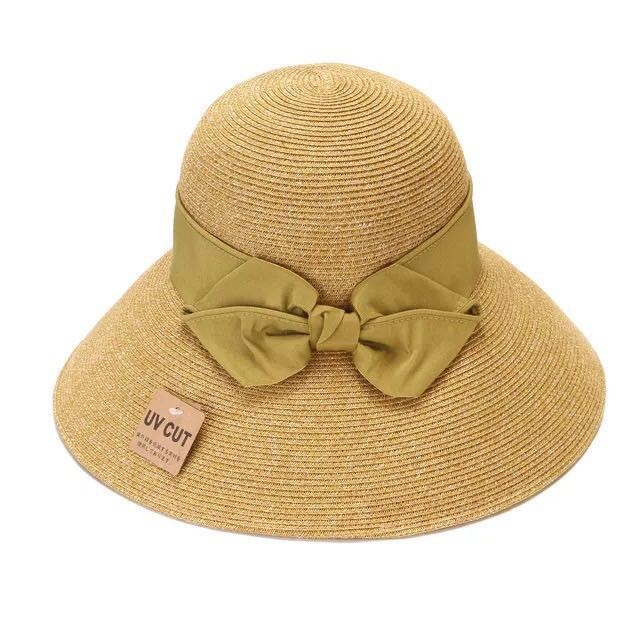 Sun protection UV sun protection bow straw hat