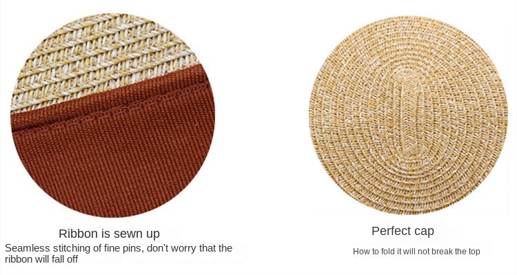 Sun protection UV sun protection bow straw hat