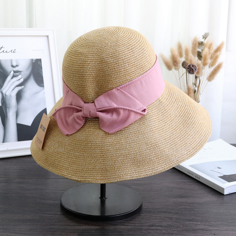 Sun protection UV sun protection bow straw hat