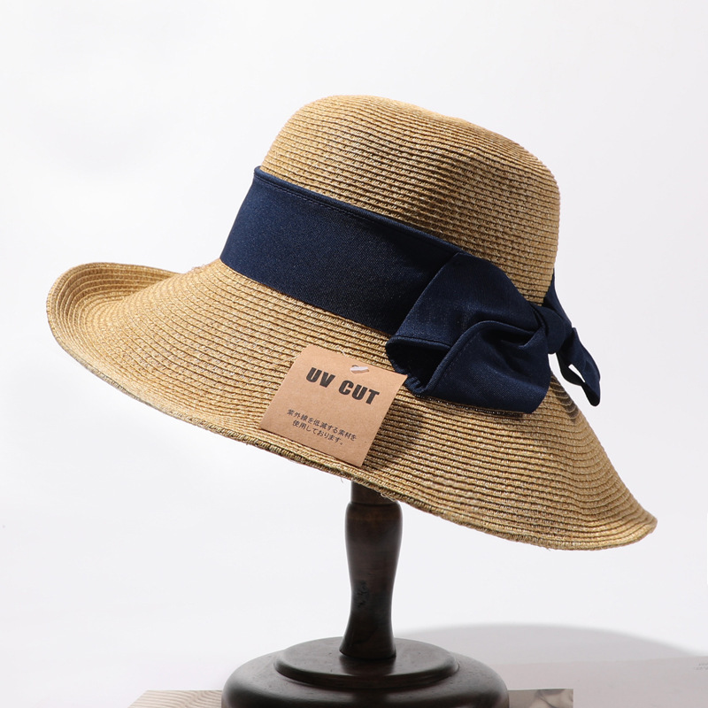 Sun protection UV sun protection bow straw hat