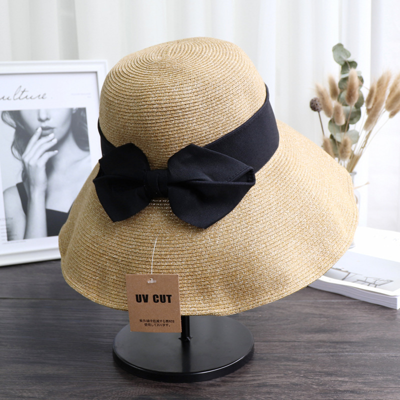 Sun protection UV sun protection bow straw hat