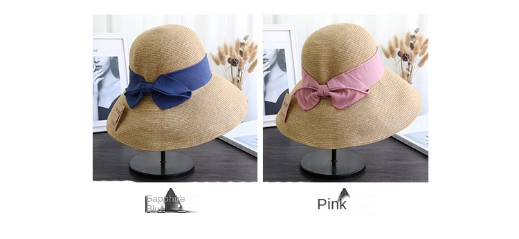 Sun protection UV sun protection bow straw hat