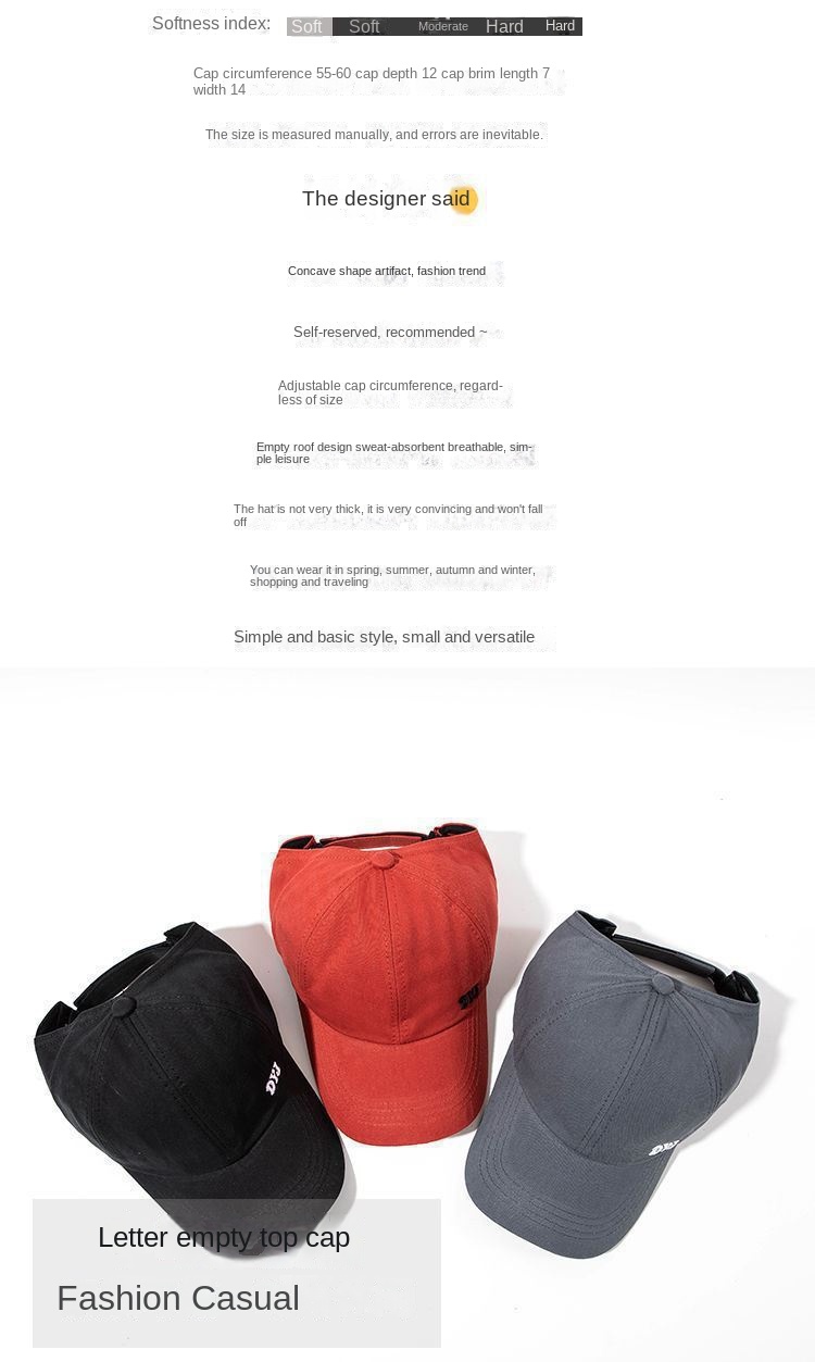 Sunblock hat Empty duck tongue sports hat