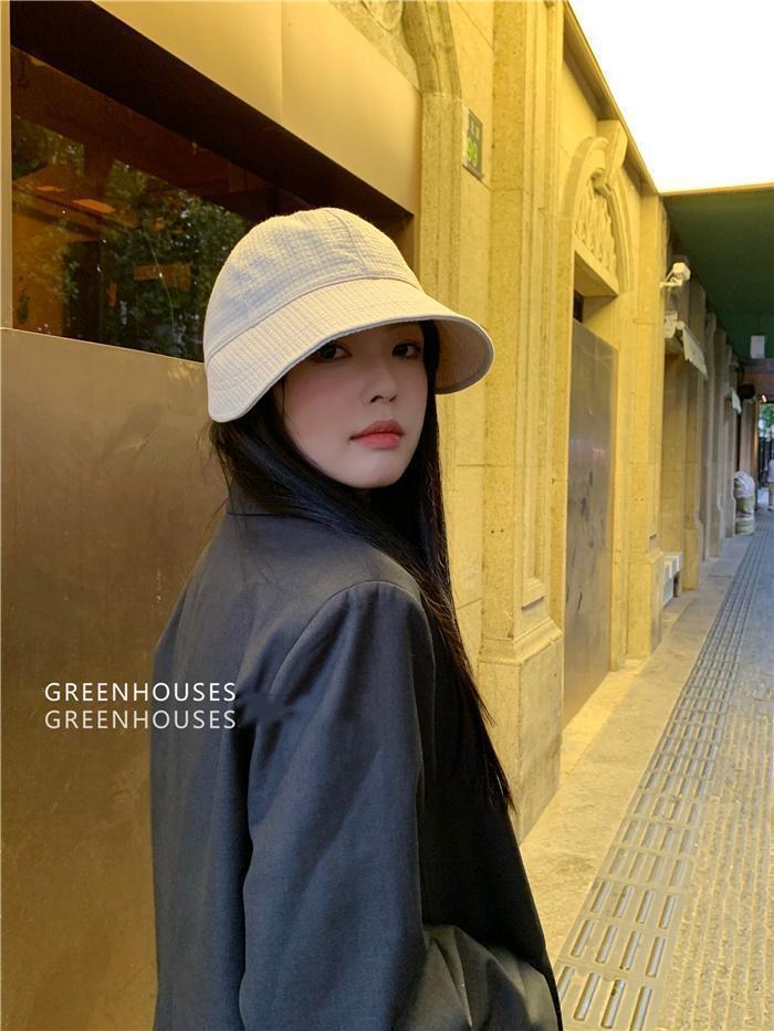 Sunscreen fisherman hat round face big head around the sun cap