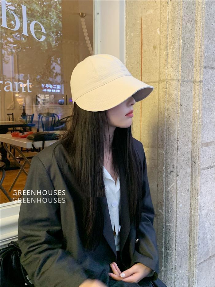 Sunscreen fisherman hat round face big head around the sun cap