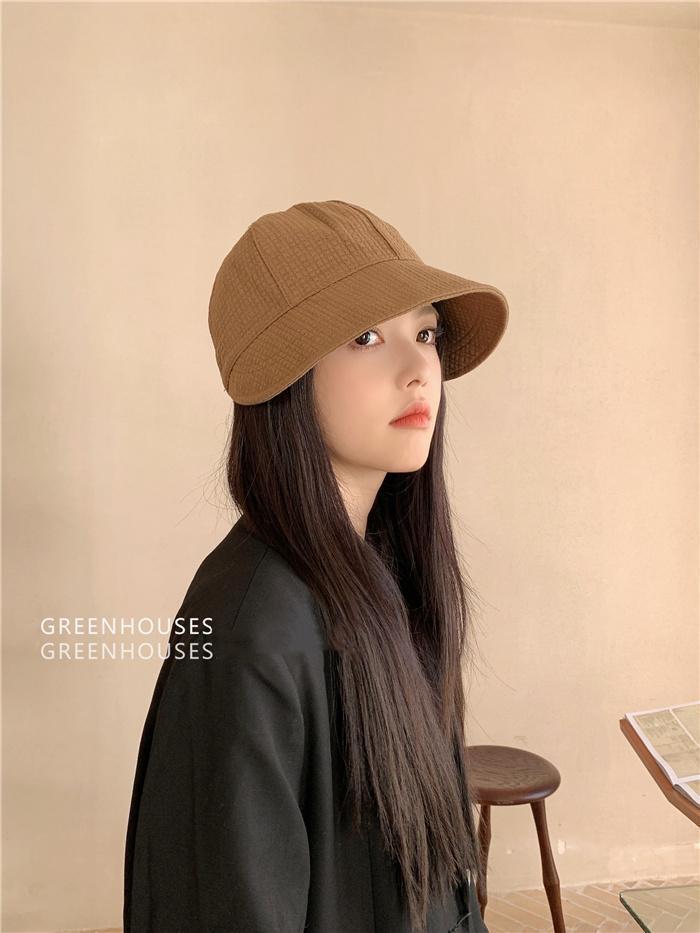 Sunscreen fisherman hat round face big head around the sun cap