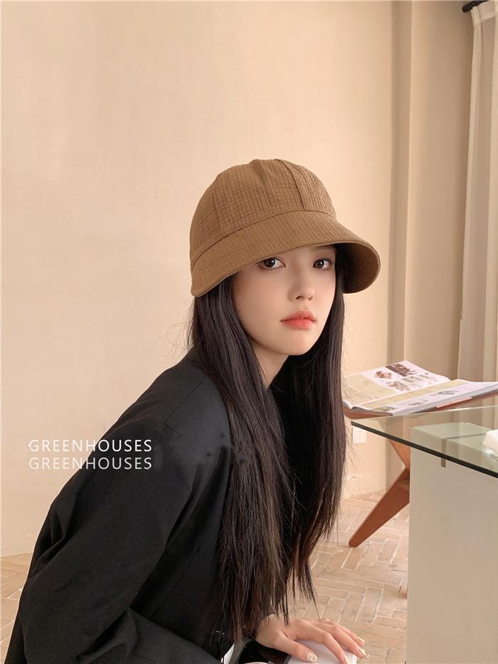 Sunscreen fisherman hat round face big head around the sun cap