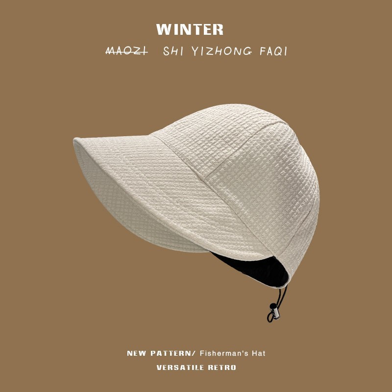 Sunscreen fisherman hat round face big head around the sun cap