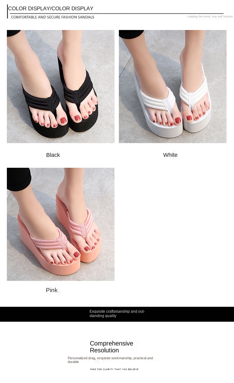 Super high heels and thick flip flops