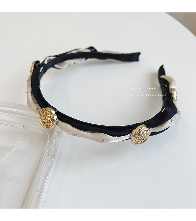 Temperament camellia headband