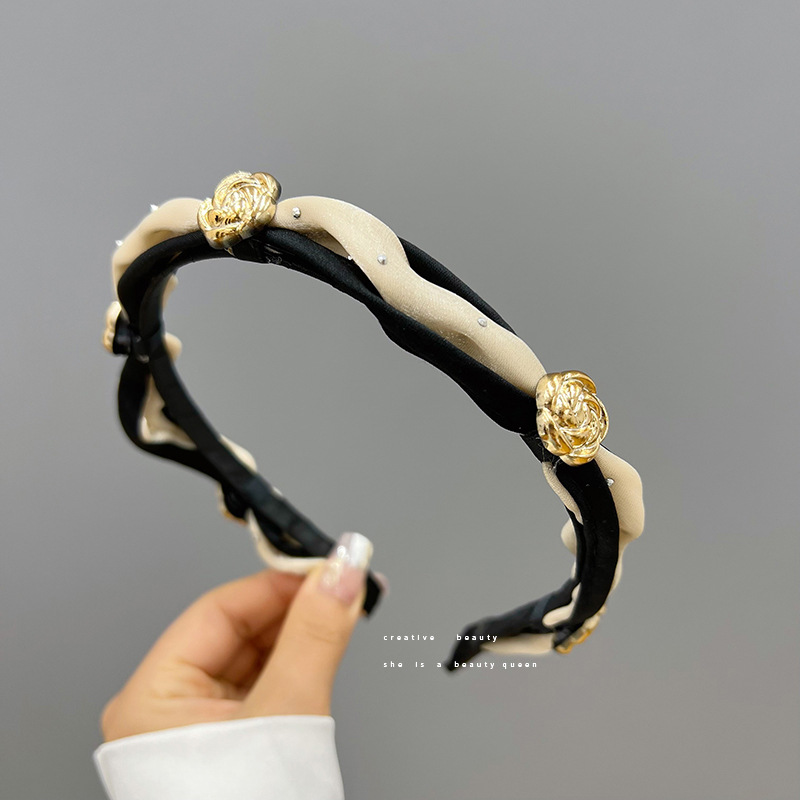 Temperament camellia headband