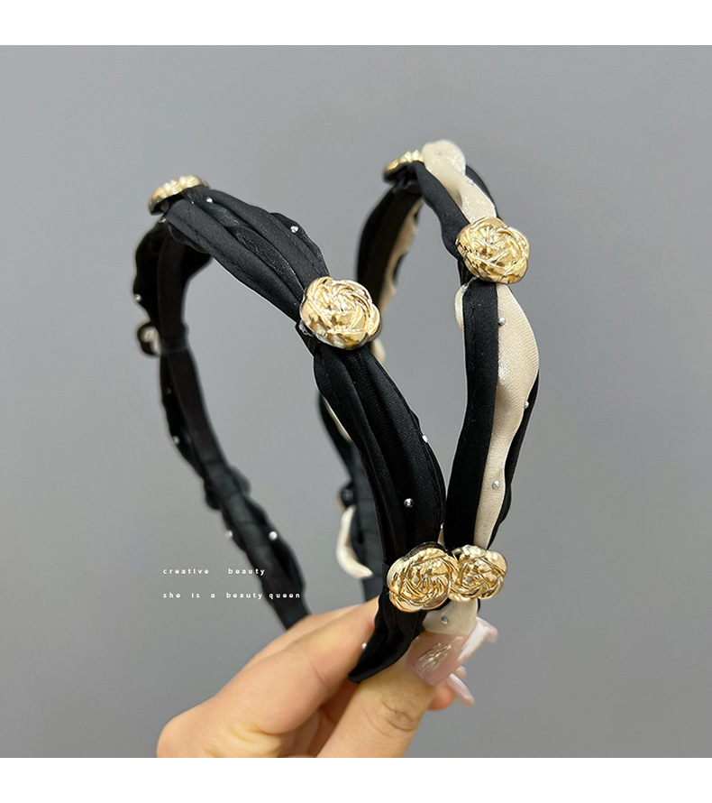 Temperament camellia headband