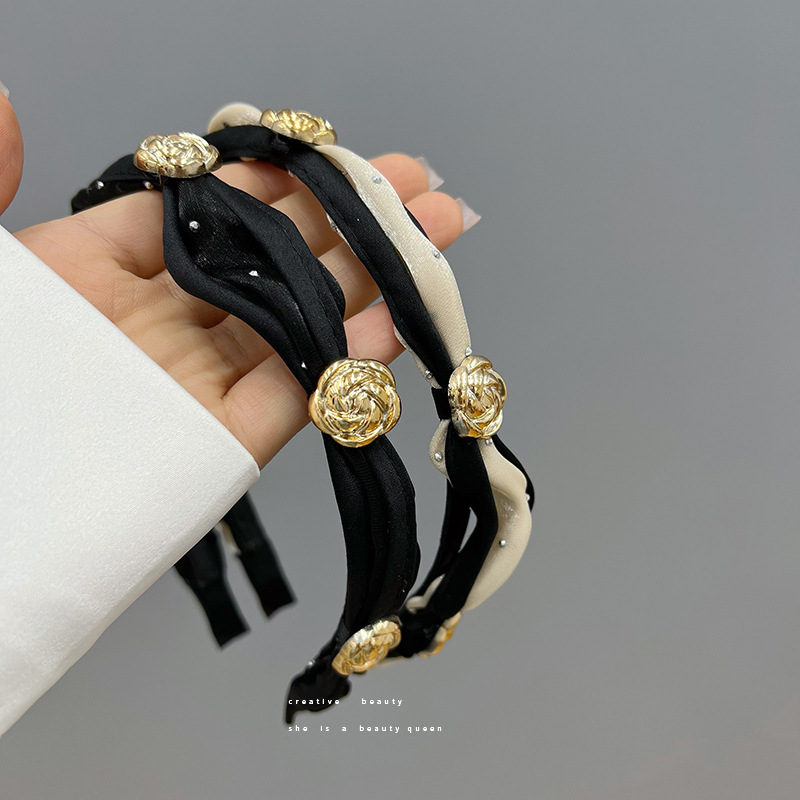 Temperament camellia headband
