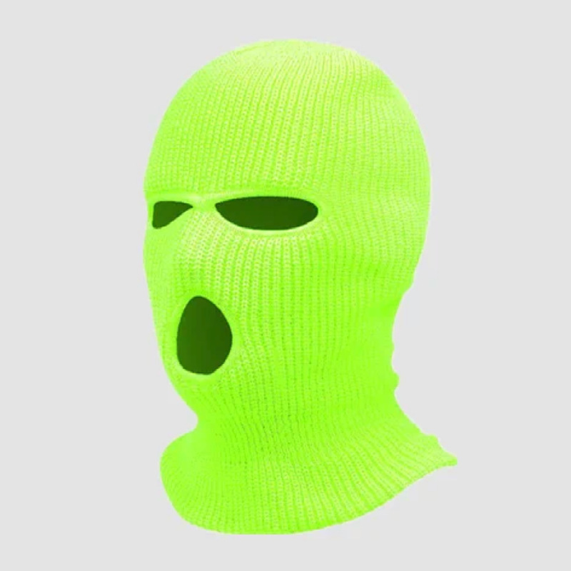 Three-hole knit hat candy colored woollen hat