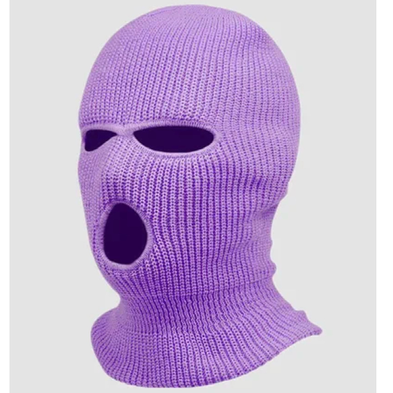 Three-hole knit hat candy colored woollen hat