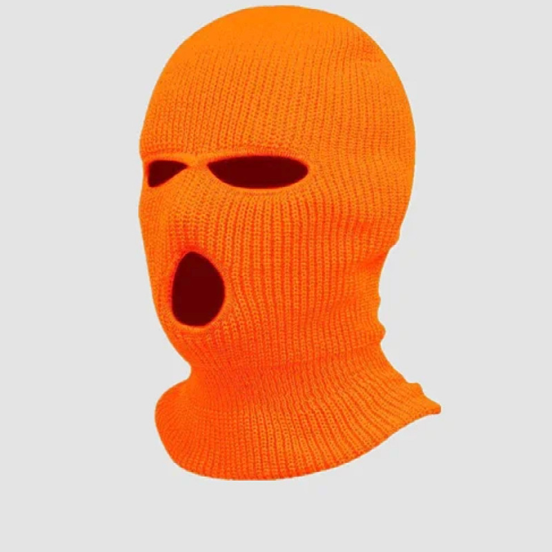 Three-hole knit hat candy colored woollen hat