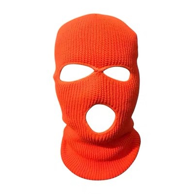 Three-hole knit hat candy colored woollen hat