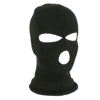 Three-hole knit hat candy colored woollen hat