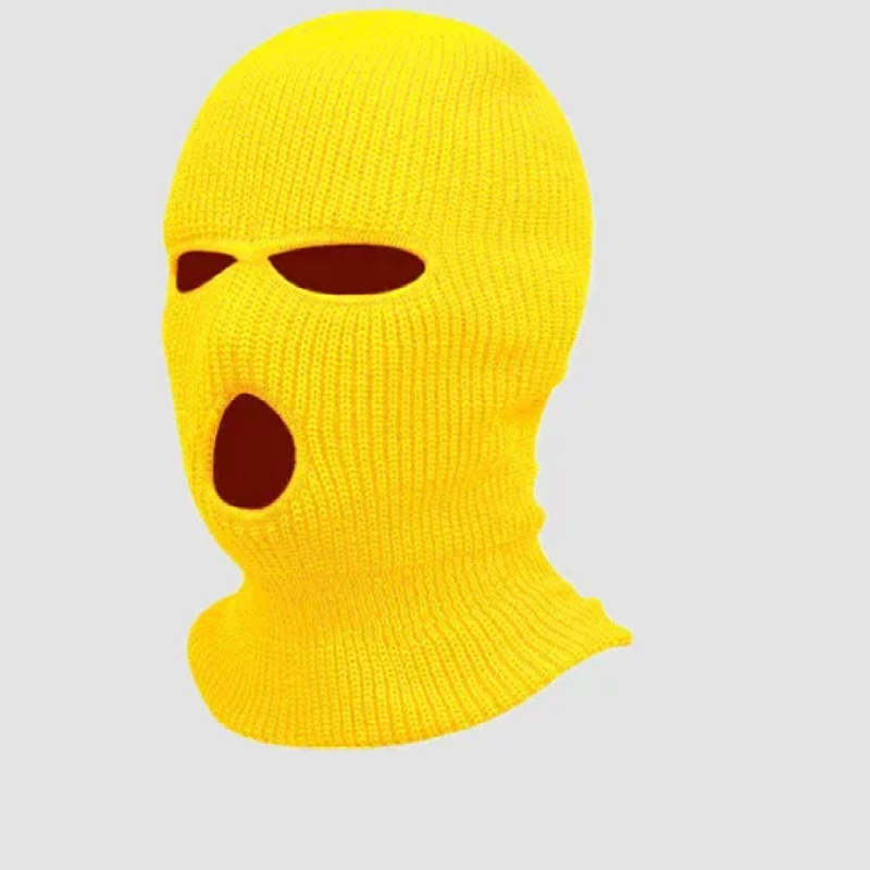 Three-hole knit hat candy colored woollen hat