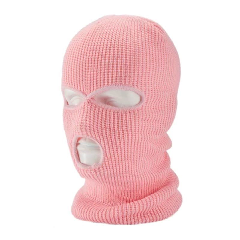 Three-hole knit hat candy colored woollen hat