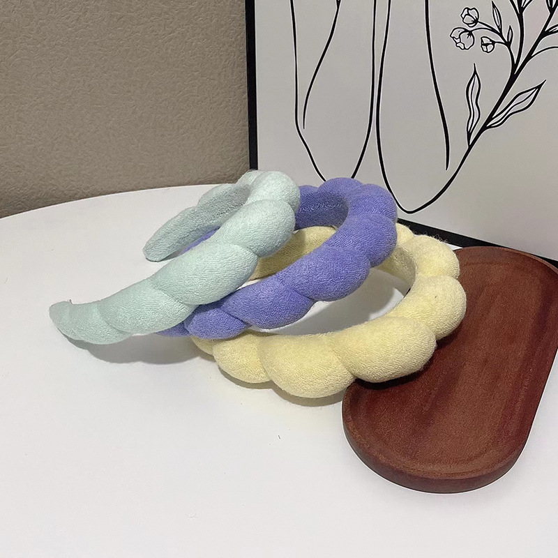 Towel flannelette sponge head hoop