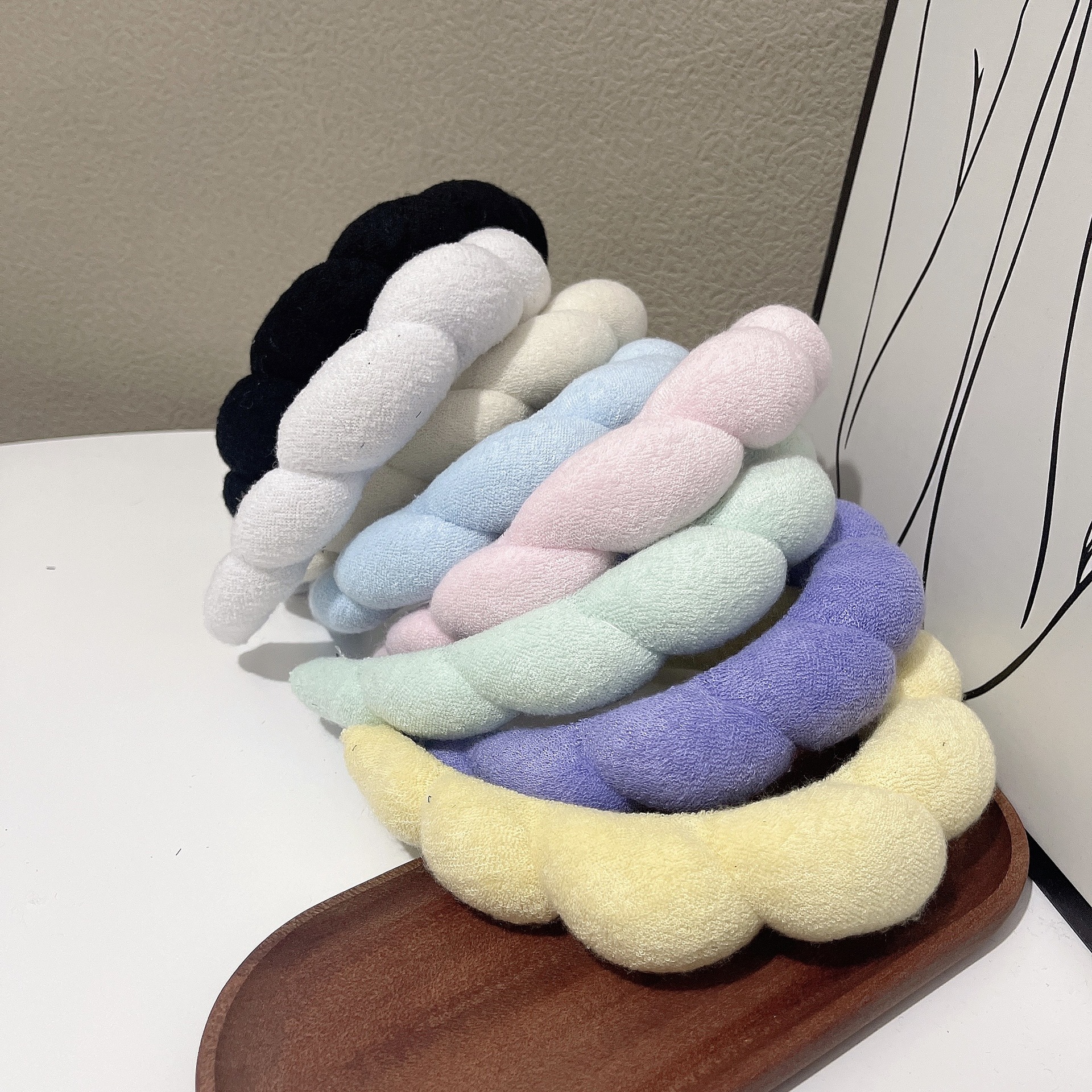Towel flannelette sponge head hoop