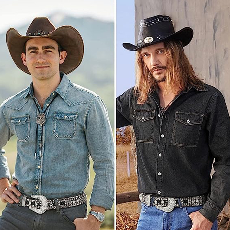 Trend belt rivet rhinestone set wide belt