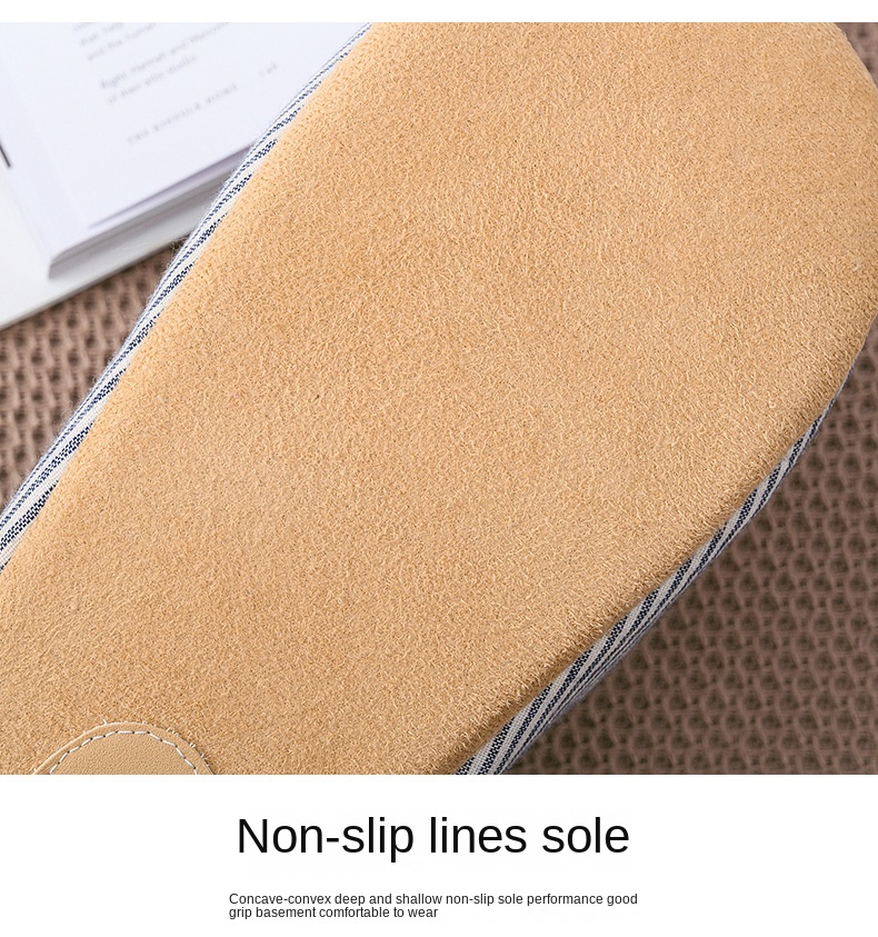 Warm plush cotton slippers