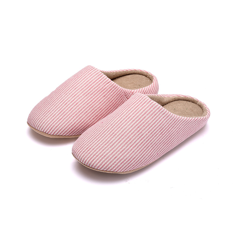 Warm plush cotton slippers