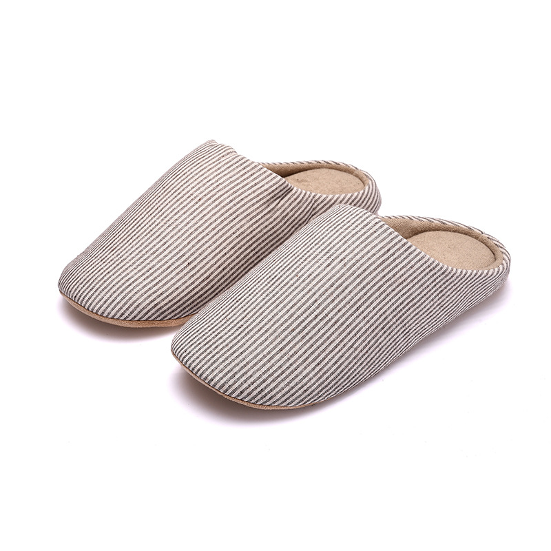 Warm plush cotton slippers