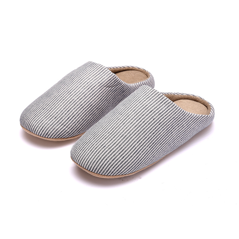 Warm plush cotton slippers