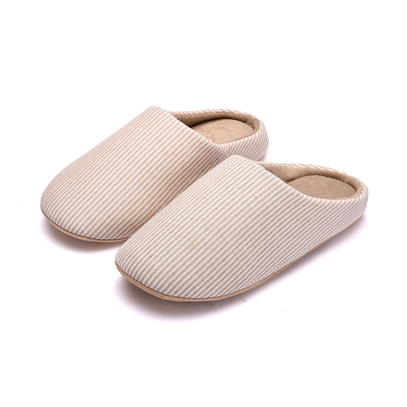 Warm plush cotton slippers