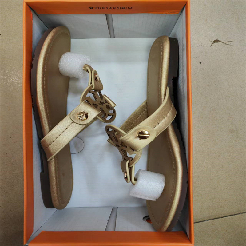 Wear flat beach slippers