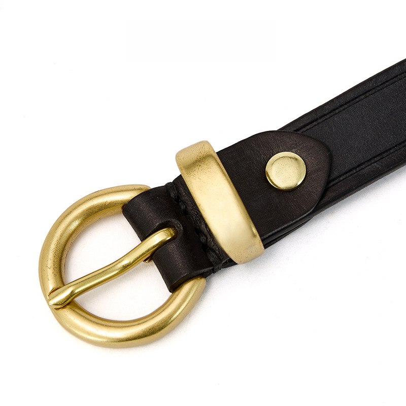 Women’s fine waist with leather couture dress belt