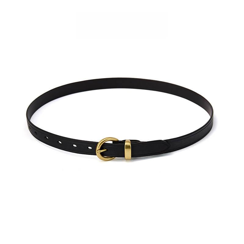 Women’s fine waist with leather couture dress belt