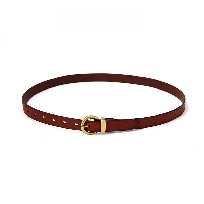 Women’s fine waist with leather couture dress belt