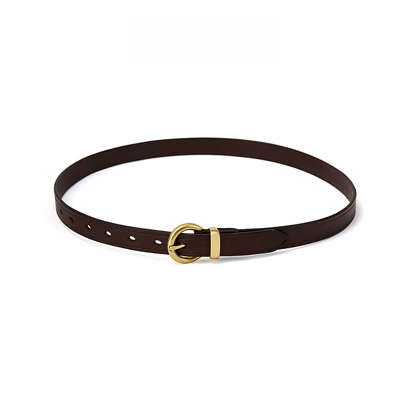 Women’s fine waist with leather couture dress belt