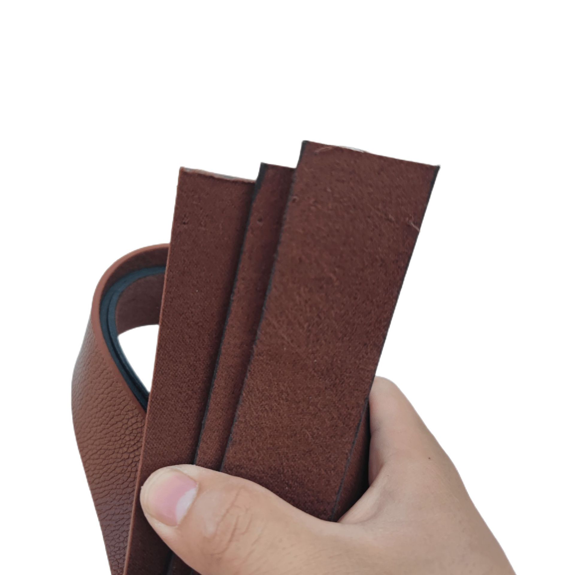 Yak belt 4 cm laser toothless buckle belt