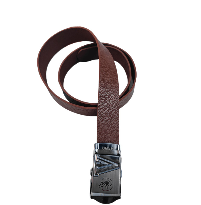 Yak belt 4 cm laser toothless buckle belt