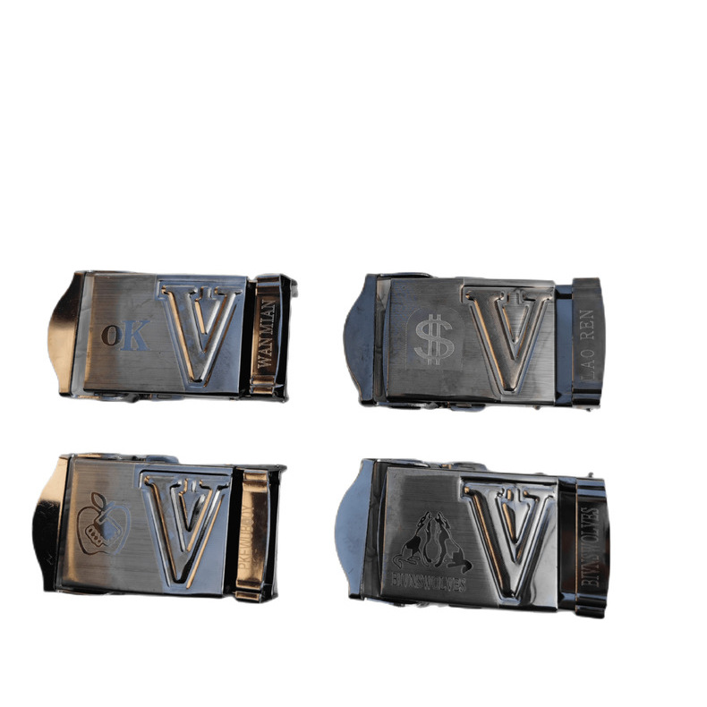 Yak belt 4 cm laser toothless buckle belt