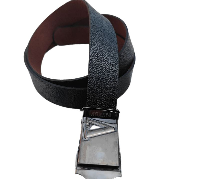 Yak belt 4 cm laser toothless buckle belt