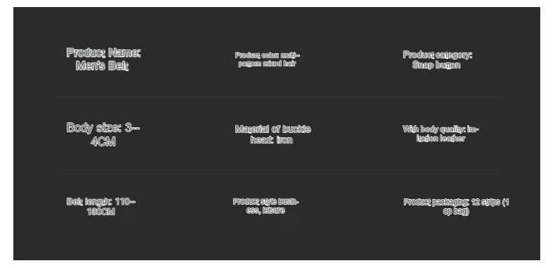 Yak belt 4 cm laser toothless buckle belt