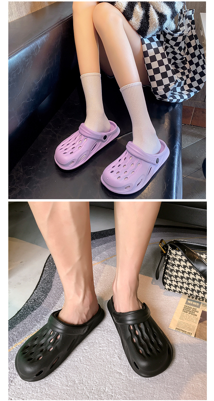 eva wearing crocs